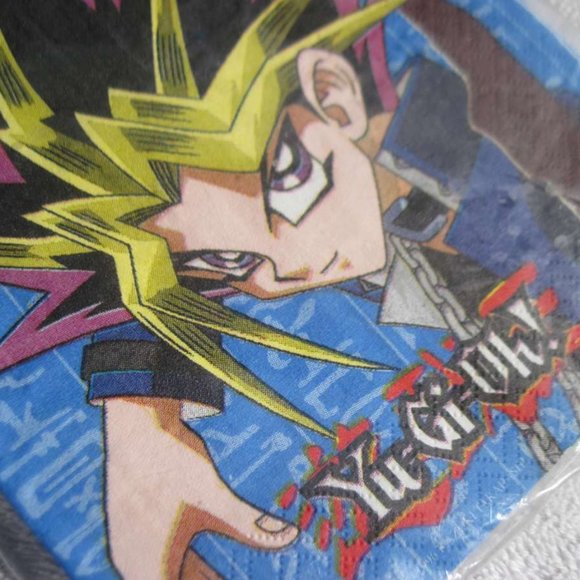 Yu-Gi-Oh! It's Time to Duel Designwear Party Paper Luncheon Beverage Napkins - Picture 2 of 5